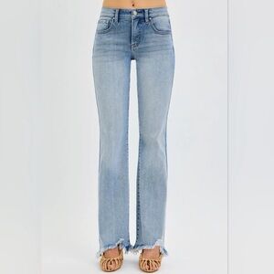 NWT RISEN MILA TUMMY CONTROL HIGH RISE Flare JEANS - SIZE 15/32 PF2187